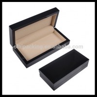 2018 new style wood gift pen box,wood pen packaging box, high glossy black wooden pen holder