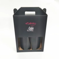 Folding Bottle box Wine Simple Corrugated Paper Box