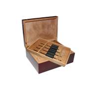 Cigar Humidor Wooden 50 Ct Mahogany Lining Custom Acceptable Glossy Cigar Box